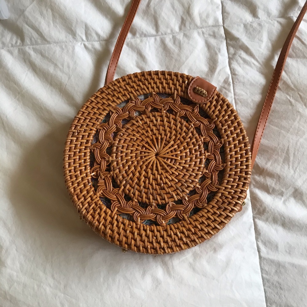 NEW woven rattan purse